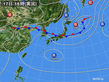 2017年07月17日の実況天気図