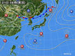 2017年07月21日の実況天気図