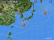 2017年08月06日の実況天気図