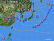 2017年10月01日の実況天気図