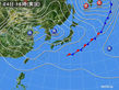2017年10月04日の実況天気図
