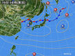 2017年10月10日の実況天気図