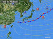 2017年10月15日の実況天気図