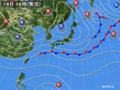 2017年10月18日の実況天気図