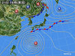 2017年10月21日の実況天気図