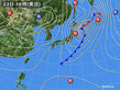 2017年10月23日の実況天気図