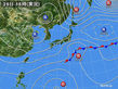 2017年10月25日の実況天気図