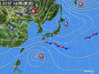2017年10月27日の実況天気図