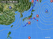 2017年10月29日の実況天気図