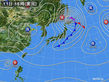 2017年11月11日の実況天気図