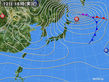 2017年12月12日の実況天気図