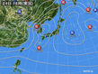 2017年12月24日の実況天気図