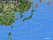 2017年12月29日の実況天気図