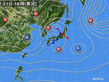 2017年12月31日の実況天気図