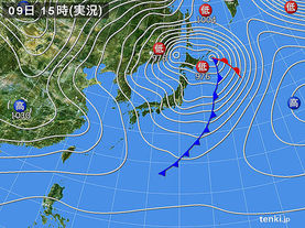 å®Ÿæ³å¤©æ°—å›³(2018å¹´01æœˆ09æ—¥)