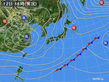 2018年01月12日の実況天気図