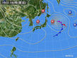 2018年01月18日の実況天気図