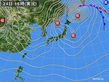 2018年01月24日の実況天気図