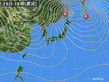 2018年01月25日の実況天気図