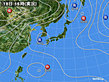 2018年07月18日の実況天気図