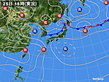 2018年08月25日の実況天気図