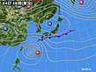 2018年10月04日の実況天気図