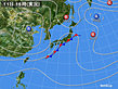 2018年10月11日の実況天気図