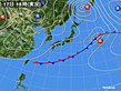 2018年10月17日の実況天気図