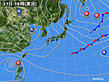 2018年10月31日の実況天気図