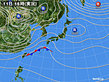 2018年12月11日の実況天気図