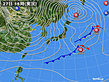 2018年12月27日の実況天気図