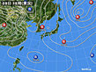 2019年04月08日の実況天気図