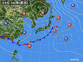 実況天気図(2019年05月29日)