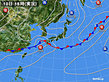 2019年07月10日の実況天気図