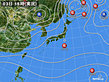 2019年11月03日の実況天気図