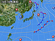 2019年11月12日の実況天気図