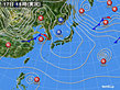 2019年11月17日の実況天気図