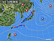 2019年11月18日の実況天気図