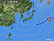 2020年02月11日の実況天気図