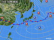 2020年02月14日の実況天気図