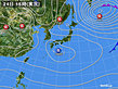 2020年02月24日の実況天気図