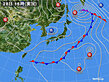 2020年09月28日の実況天気図