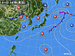 2020年10月01日の実況天気図