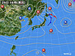 2020年10月29日の実況天気図