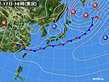 2021年03月17日の実況天気図