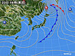 2021年03月22日の実況天気図