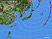 2021年03月24日の実況天気図