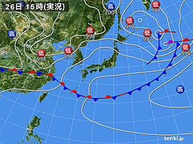 実況天気図(2021年05月26日)