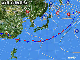 実況天気図(2021年05月31日)