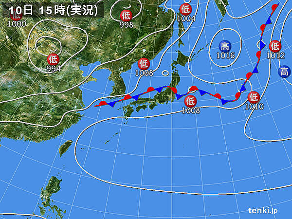 過去の実況天気図 21年07月10日 日本気象協会 Tenki Jp